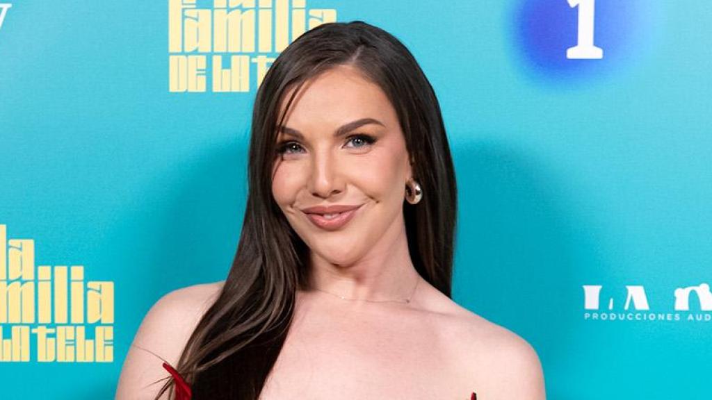 Inés Hernand, en la presentación de 'La familia de la tele'.