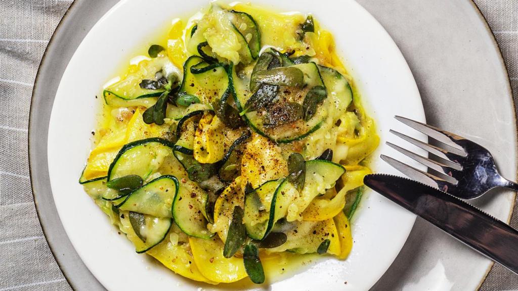 Una sartenada de calabacín.