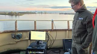 Uno de los buques que emplea ya el nuevo sistema de comunicaciones 5G.