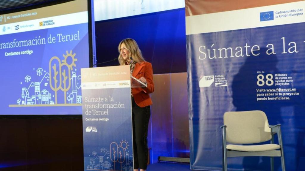 Mar Vaquero, este lunes en Teruel.