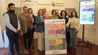 La diputada de Promoción Provincial y Desarrollo Rural Sostenible, Magdalena Rodríguez, presenta la caravana de Alimentos de Segovia
