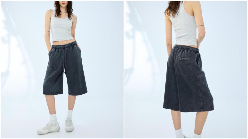 Bermuda de felpa de Bershka. Ref: 3225/478/810