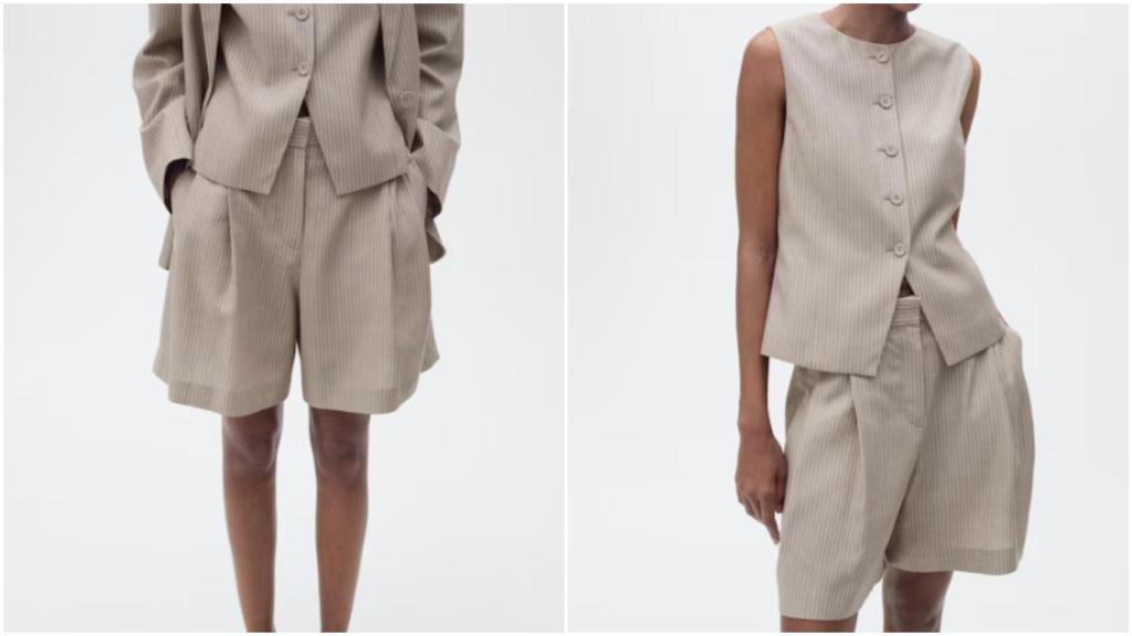 Bermuda a rayas de Mango. Ref: 87087186