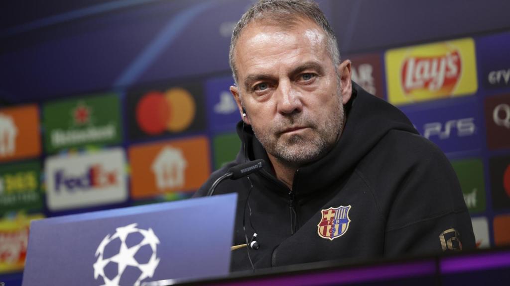 Flick, en la rueda de prensa previa a jugar contra el Dortmund.