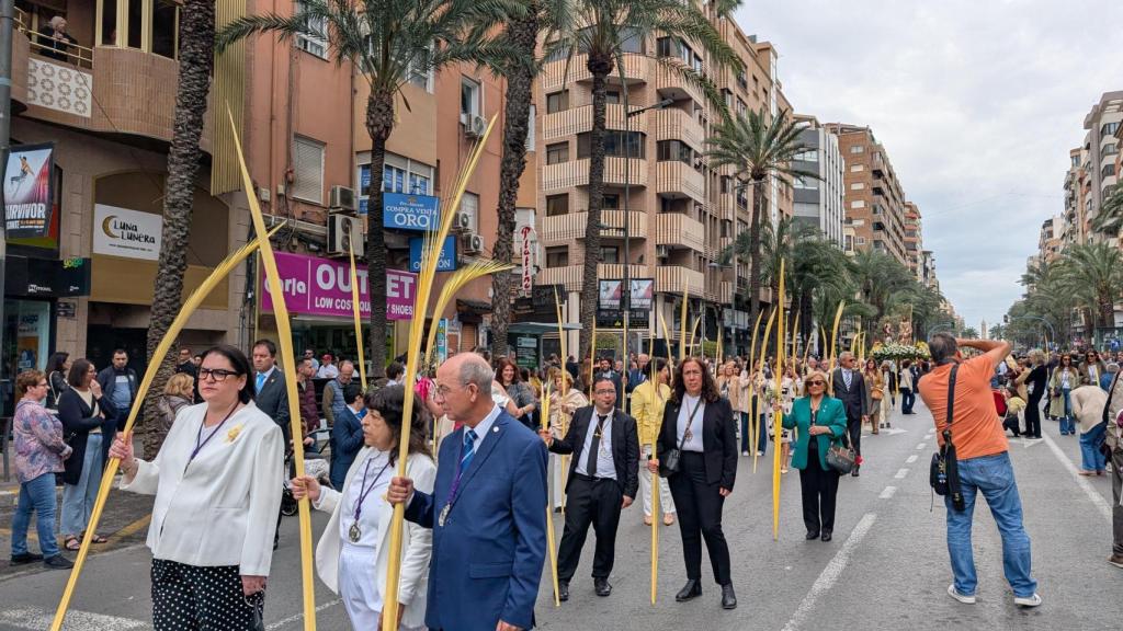 La procesión del Domingo de Ramos de este 2025 en Alicante.