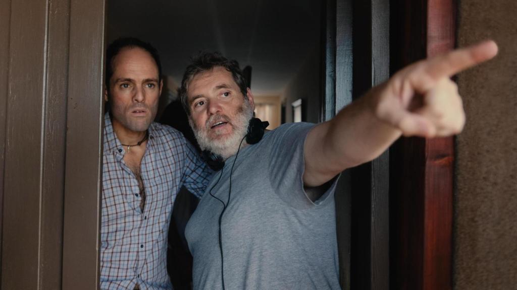 Jorge Coira durante el rodaje de 'Rapa'.