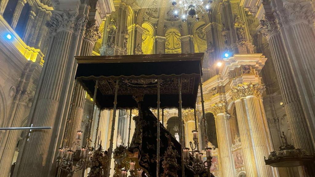 La Virgen de los Dolores del Puente en la Catedral de Málaga.