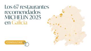 Los 67 restaurantes recomendados de la Guía Michelin en Galicia reciben sus placas