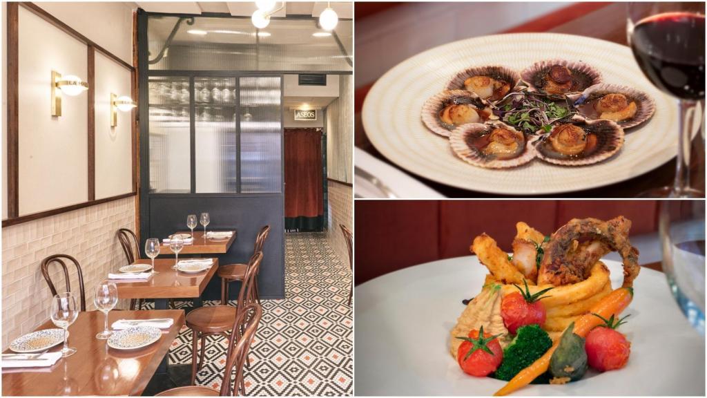 Imágenes y platos del restaurante La Malontina de Madrid.