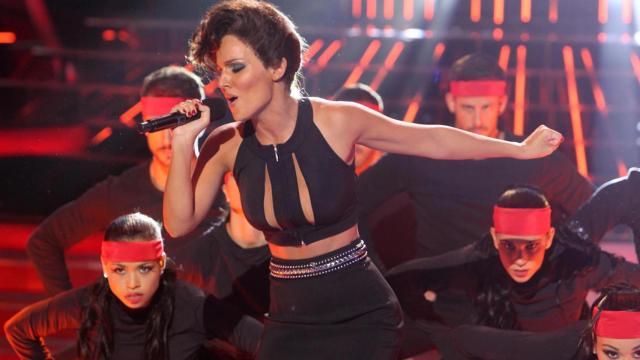 Edurne imita a Alicia Keys en 'Tu cara me suena'.