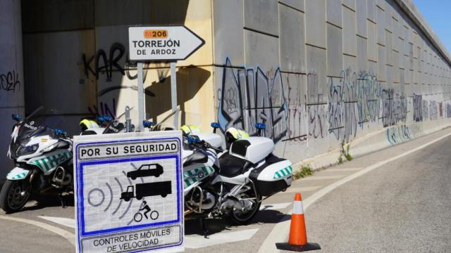 Aviso de radar móvil en la Comunidad de Madrid.