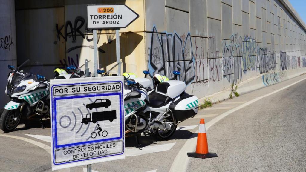 Aviso de radar móvil en la Comunidad de Madrid.