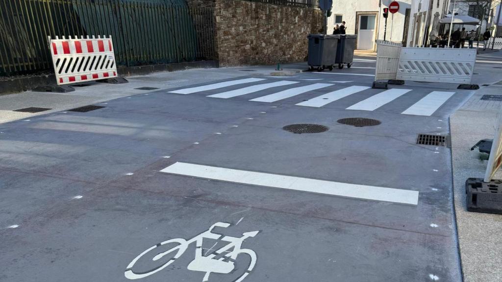 La rúa do Pombal, en Santiago, reabre al tráfico este lunes.