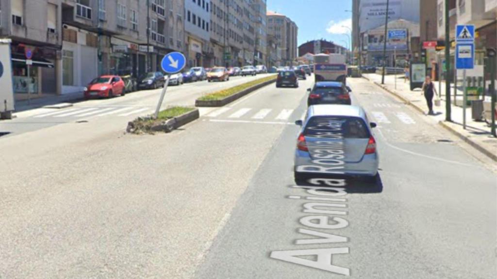 Avenida de Rosalía, en Ames.