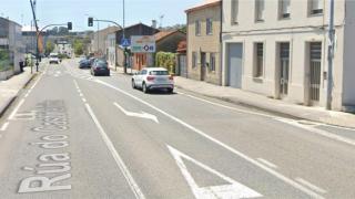 Rúa do Castiñeiriño, en Santiago.