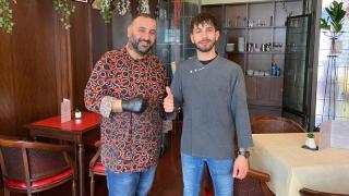 Los responsables de Opera Prima, en Santiago.