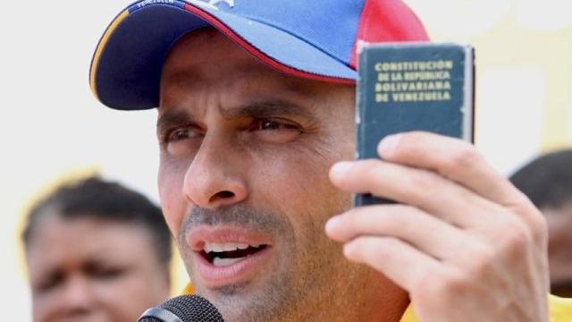 El líder opositor venezolano Henrique Capriles en una imagen de archivo.
