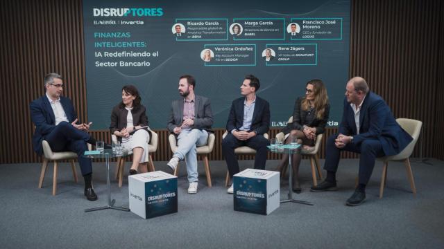 Ricardo García (BBVA), Marga García (BABEL), Alberto Iglesias Fraga (DISRUPTORES), Francisco José Moreno (Logixs), Verónica Ordoñez (SEIDOR) y Rene Jägers (Signaturit Group).