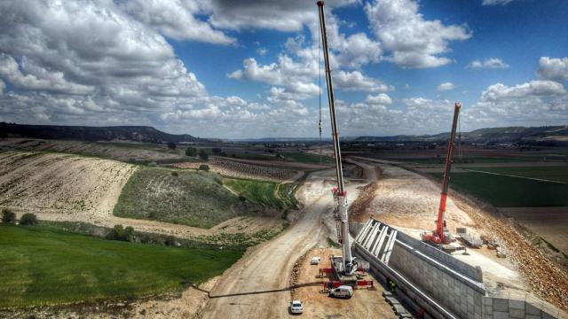 Obras en la A-11 entre Tudela de Duero y Quintanilla