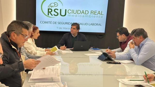 Un momento de la reunión del Comité de Seguridad y Salud Laboral de Consorcio RSU de Ciudad Real.