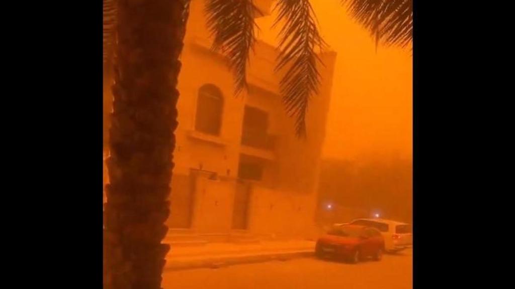 Tormenta de arena en Irak este martes.