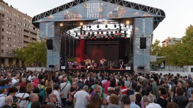 Uno de los escenarios de las Fiestas del Pilar.