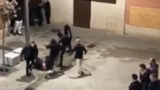 Imagen de la pelea en Alcalá de Henares.
