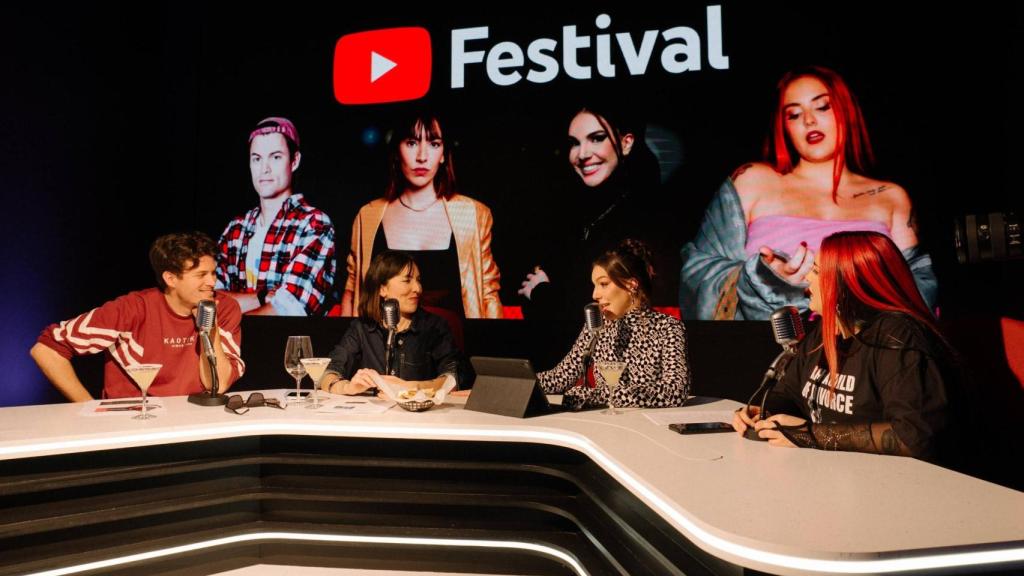 Una de las mesas del YouTube Festival con creadores de contenido
