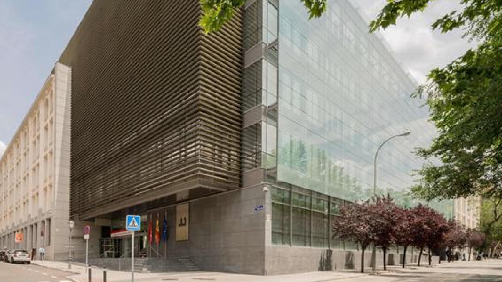 Complejo que alberga la sede de Amazon España en Madrid.