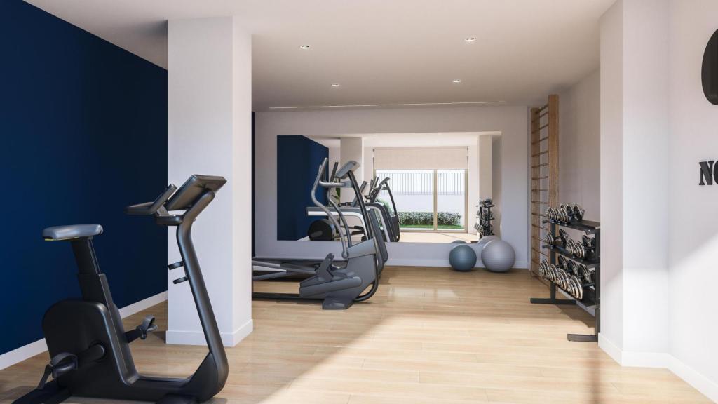 Gimnasio de la urbanización Alhora.