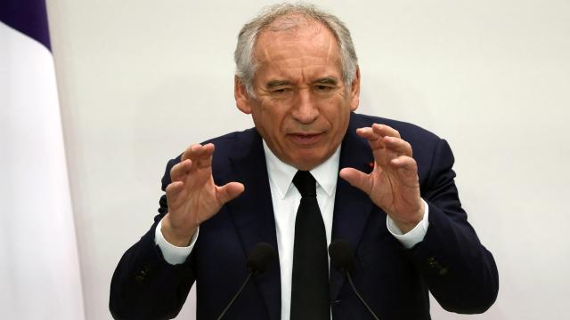 El primer ministro francés, François Bayrou, este martes en rueda de prensa en París.