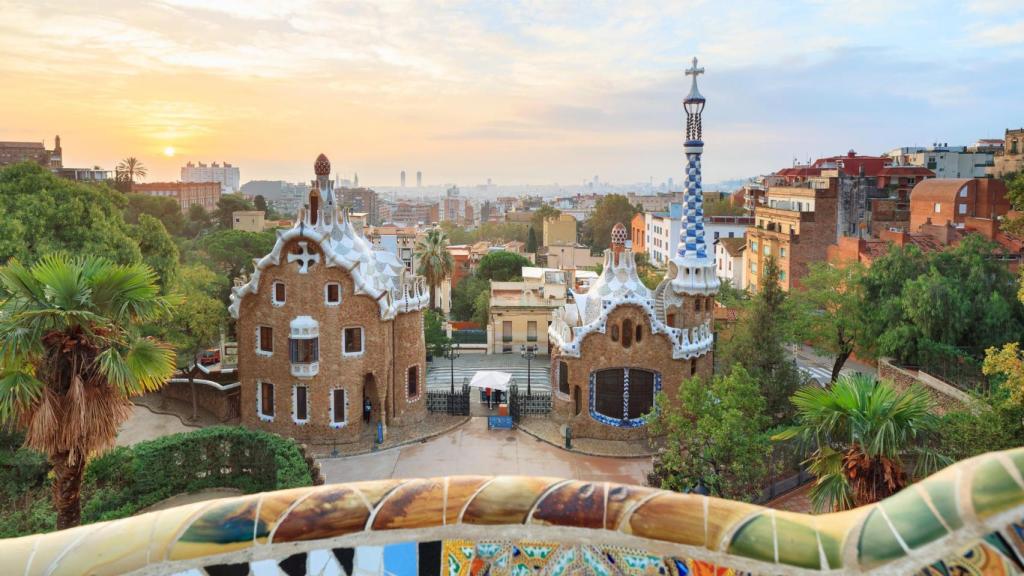 Imagen de archivo del  parque Güell en Barcelona.