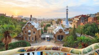 Imagen de archivo del  parque Güell en Barcelona.