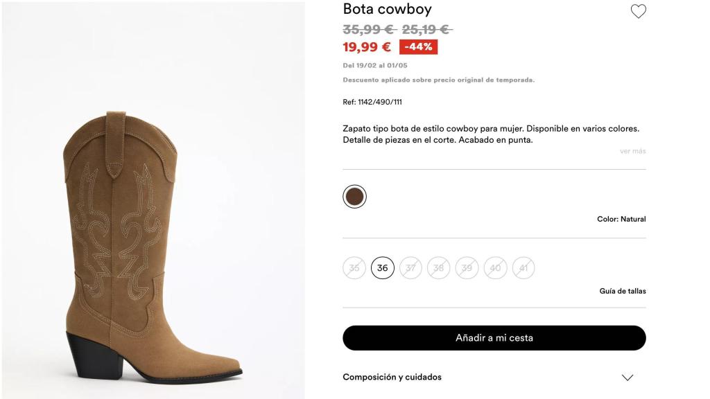 Bota cowboy.