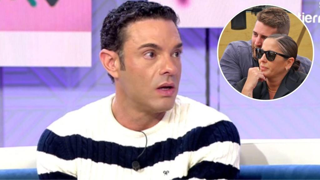 Antonio Rossi y Anabel Pantoja junto a David Rodríguez, en un fotomontaje