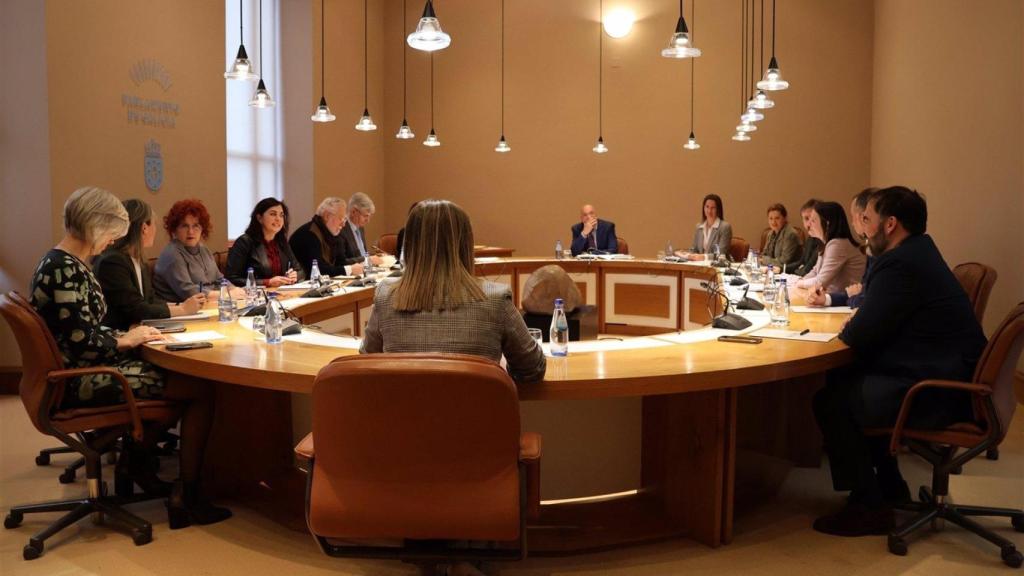 Junta de portavoces del Parlamento gallego.