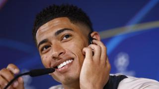 Jude Bellingham, en rueda de prensa.