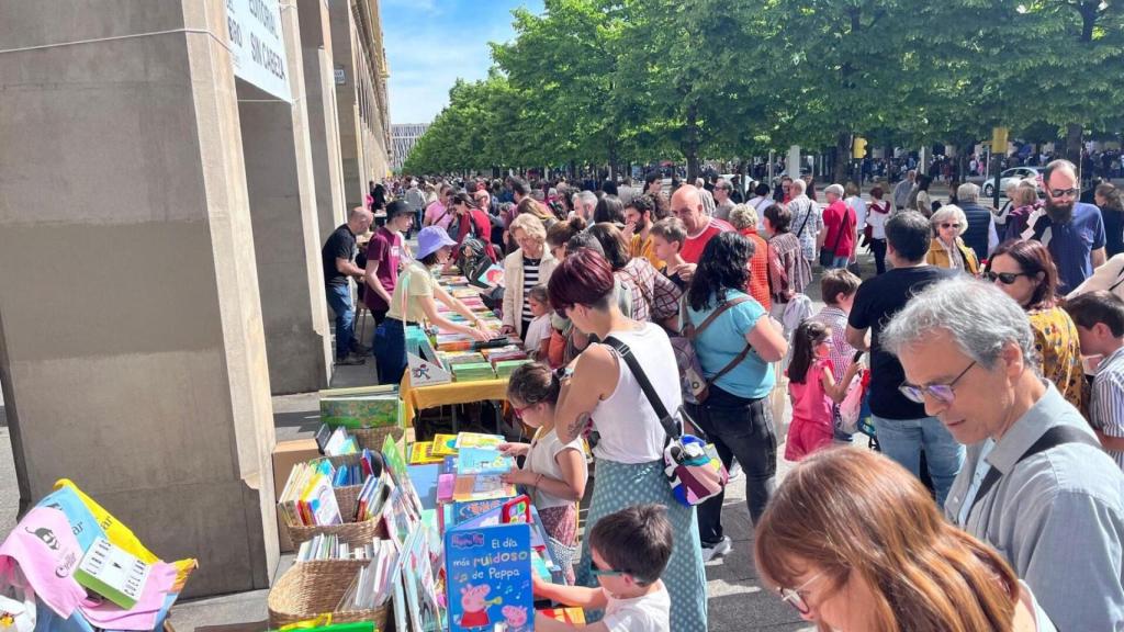 Feria del libro de Zaragoza, en años anteriores.