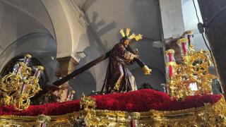 Nazareno de la Hermandad de la Candelaria.