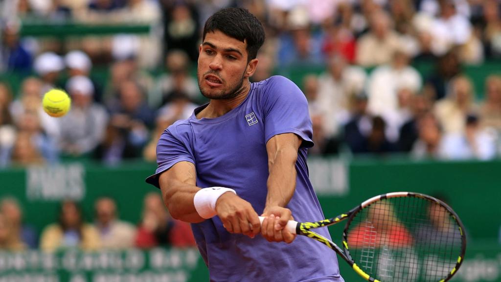 Alcaraz, durante un partido.