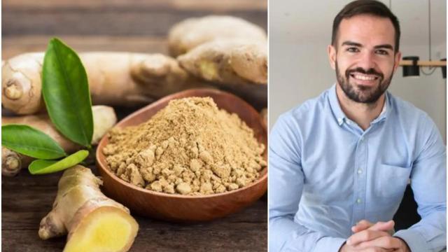 Álex Yáñez, nutricionista y su recomendación de jengibre.