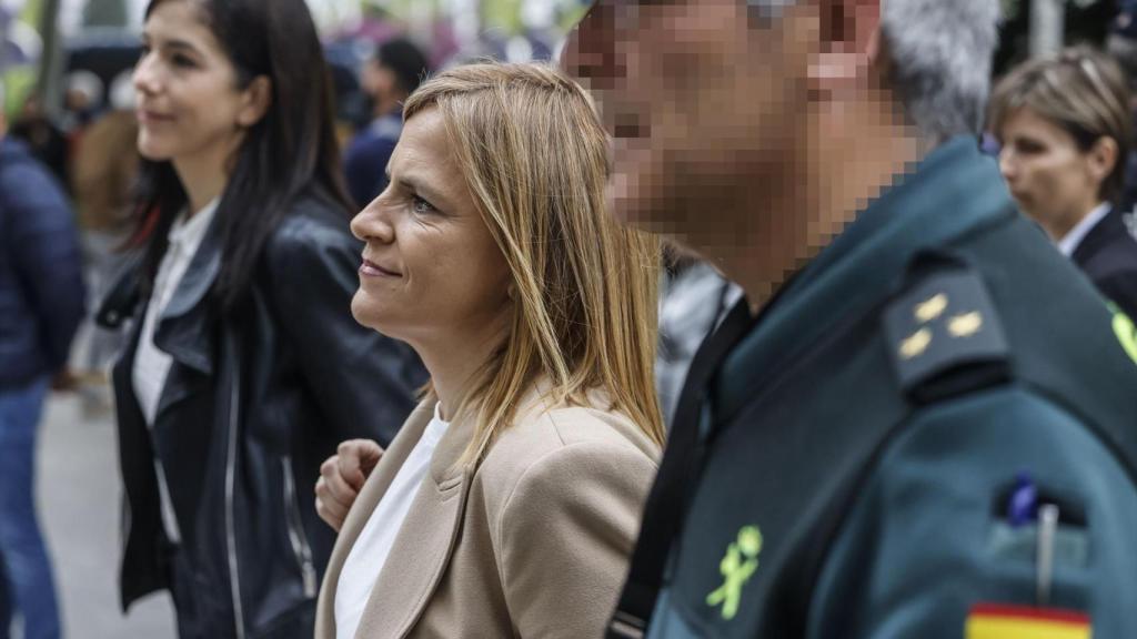Pilar Bernabé, este lunes en las puertas de los juzgados. Rober Solsona / Europa Press