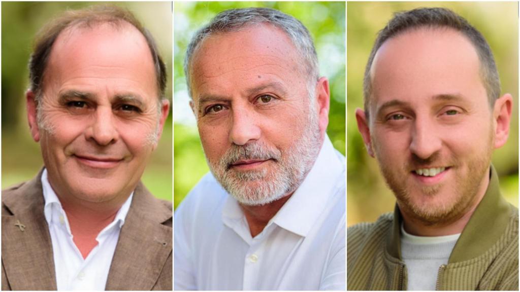 Ramon Boga, Óscar García Patiño y David Saborido.