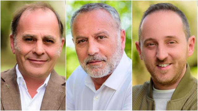 Ramon Boga, Óscar García Patiño y David Saborido.