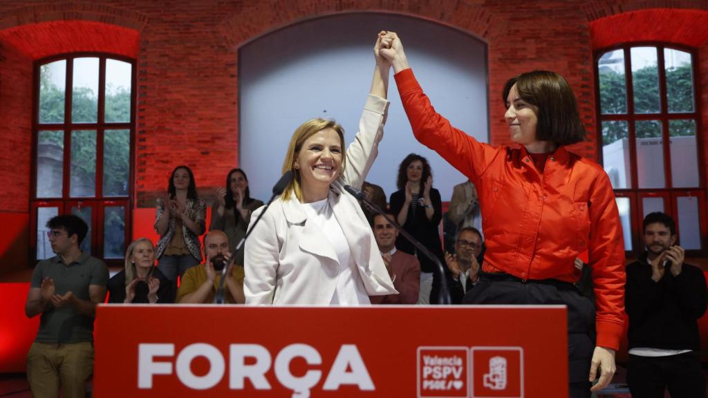 Pilar Bernabé, durante el acto de su proclamación celebrado este martes. PSPV