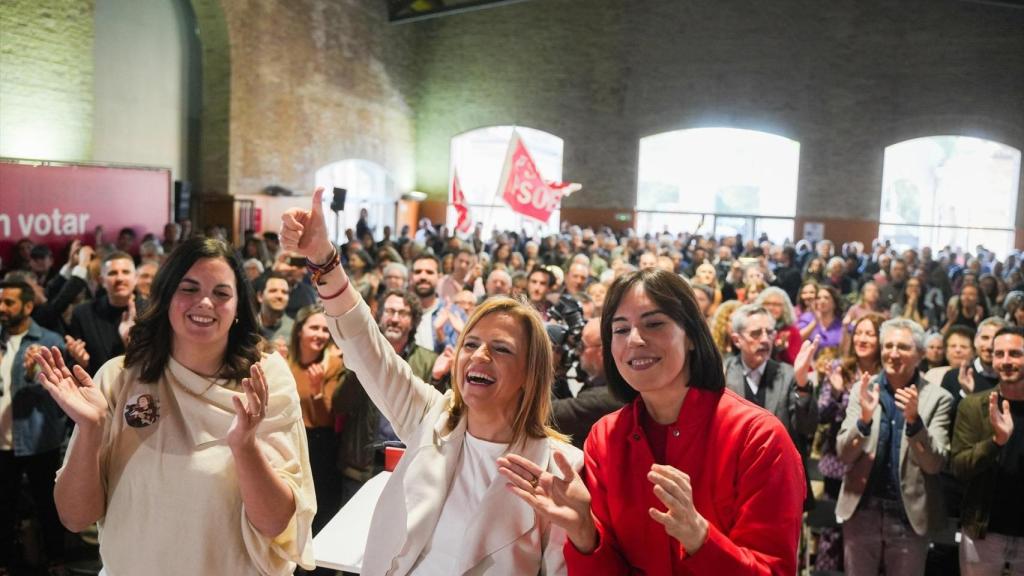 Pilar Bernabé, en la presentación de su candidatura este martes. Jorge Gil / Europa Press
