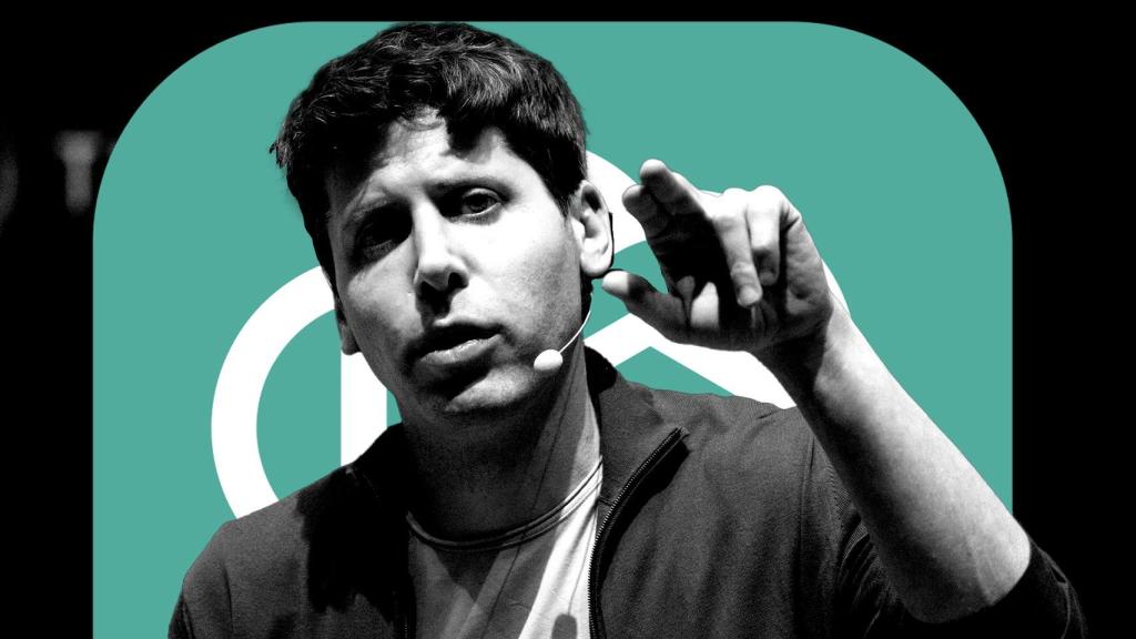 Fotomontaje de Sam Altman, CEO de OpenAI