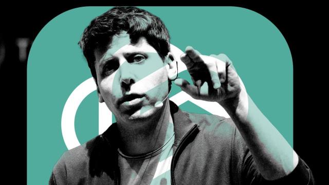 Fotomontaje de Sam Altman, CEO de OpenAI