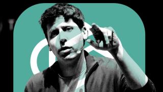 Fotomontaje inspirado en Sam Altman, CEO de OpenAI