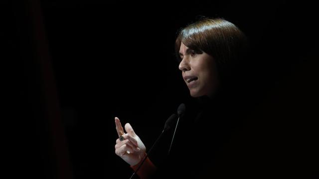 Diana Morant, ministra de Universidades y secretaria general del PSPV-PSOE, en un acto de partido.